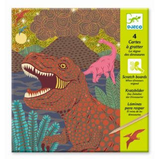 Láminas para rascar Dinosaurios