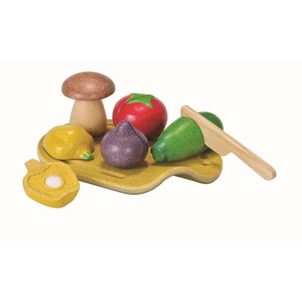 Verduras de madera top para cortar