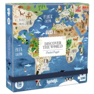 100 Puzle pocket - Descobreix el món