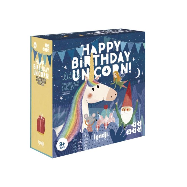 Puzle progresivo - Happy birthay Unicorn