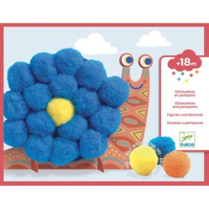 Collage de pompons - Animals