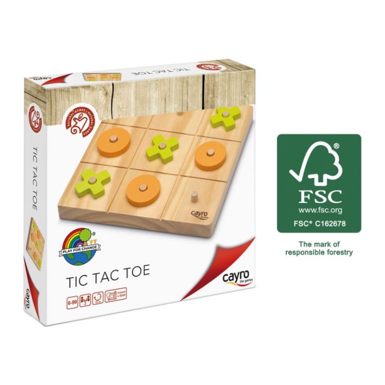 Tic Tac Toe - 3 en raya de madera