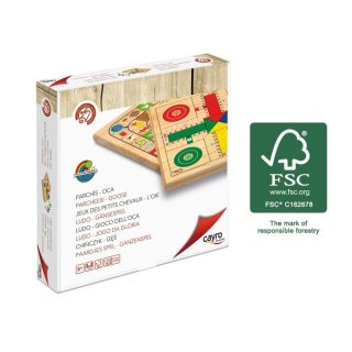 Parchís y Oca de madera