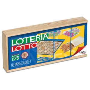 Bingo loteria - Caixa de fusta