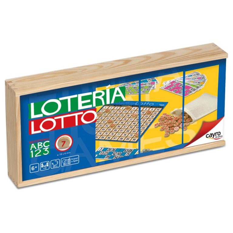 Bingo loteria - Caixa de fusta