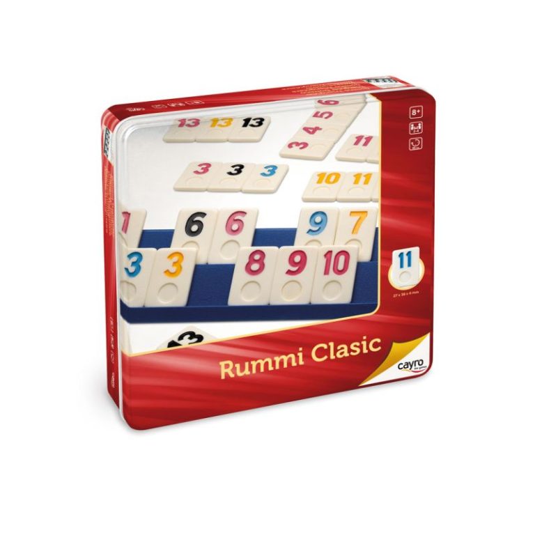 Rummi Clásico 4 jugadores - Metal box