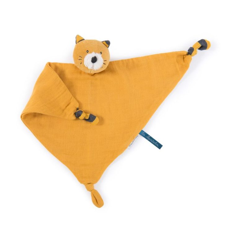Doudou Moustaches - Gato mostaza