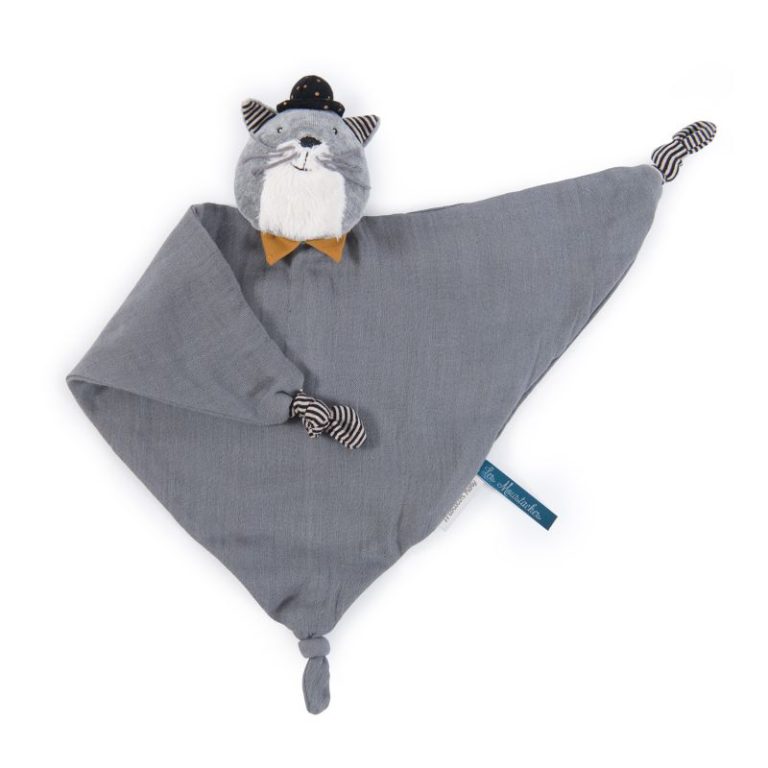 Doudou Moustaches - Gato gris claro