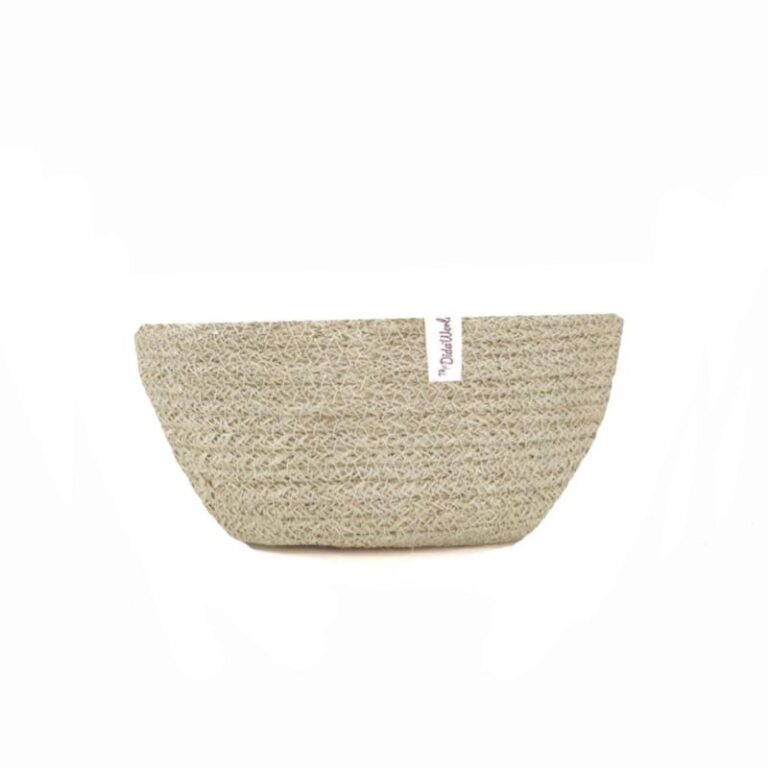 Cistella petita artesana de jute - Natural