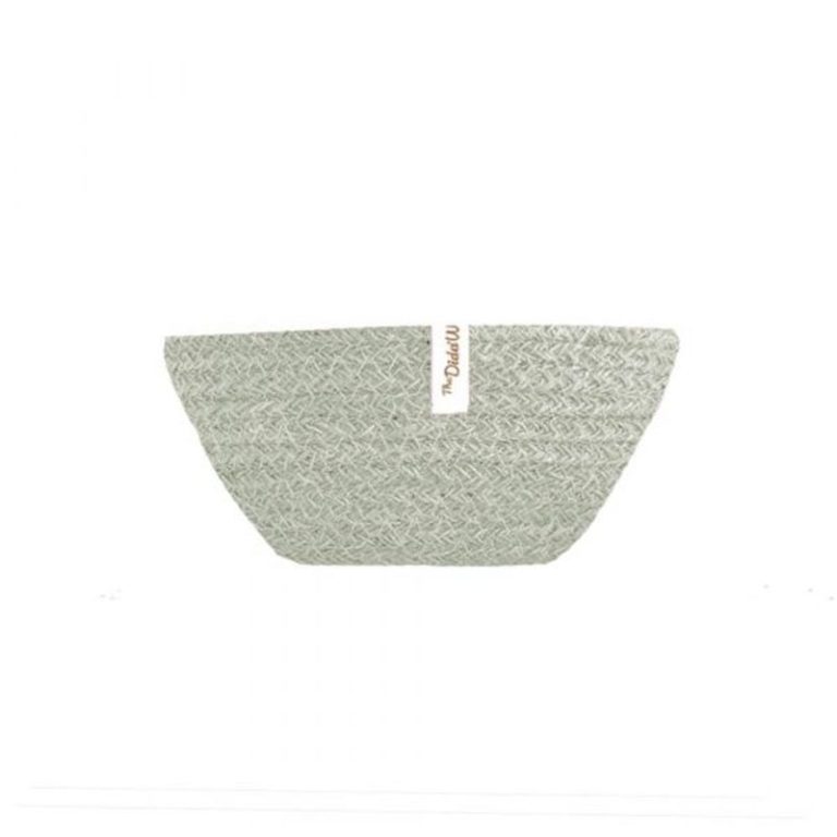 Cistella petita artesana de jute - Gris