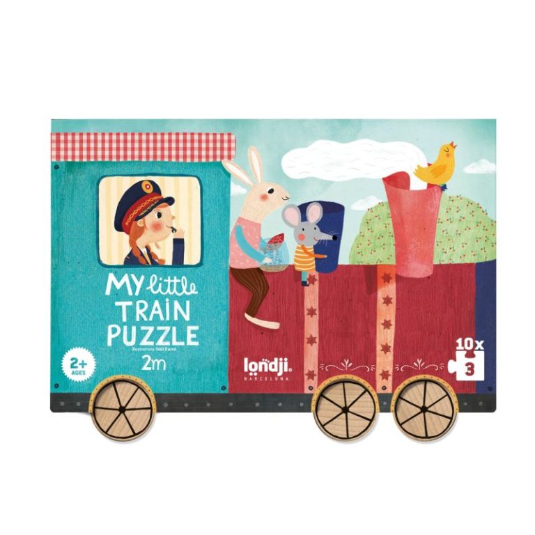 10 puzles de 3 piezas - My little train