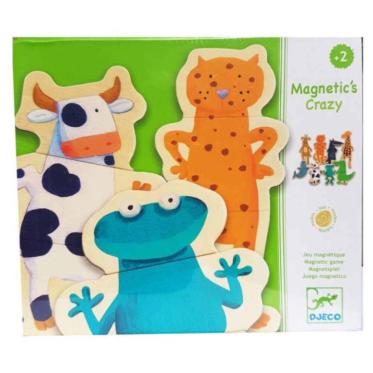 Magnéticos de madera Animales locos