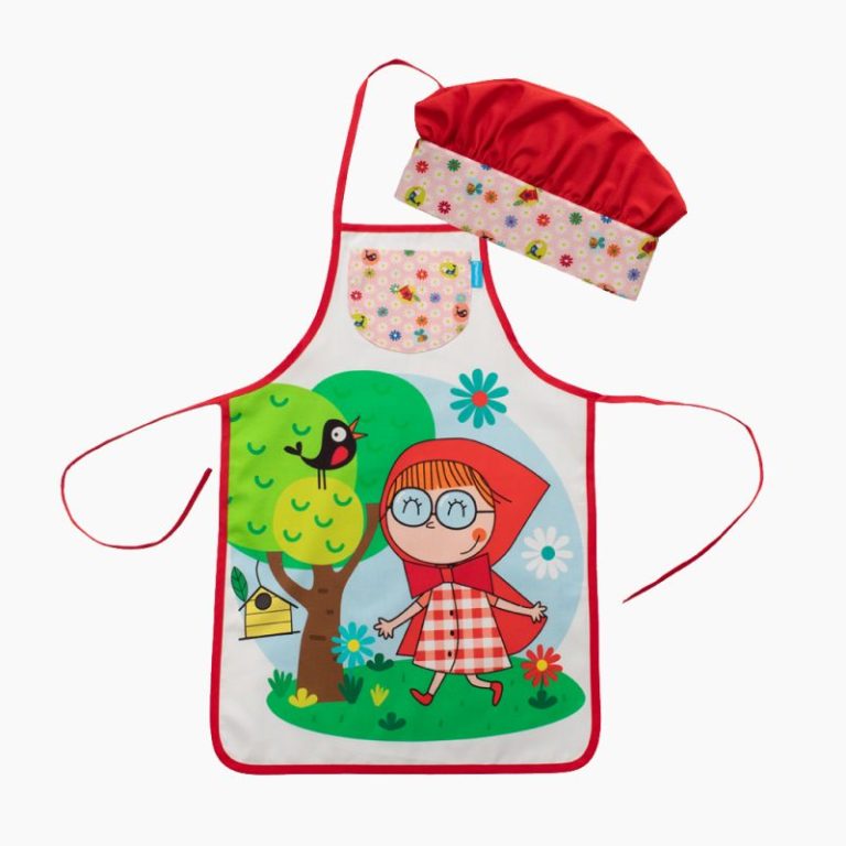 Delantal y gorro Caperucita