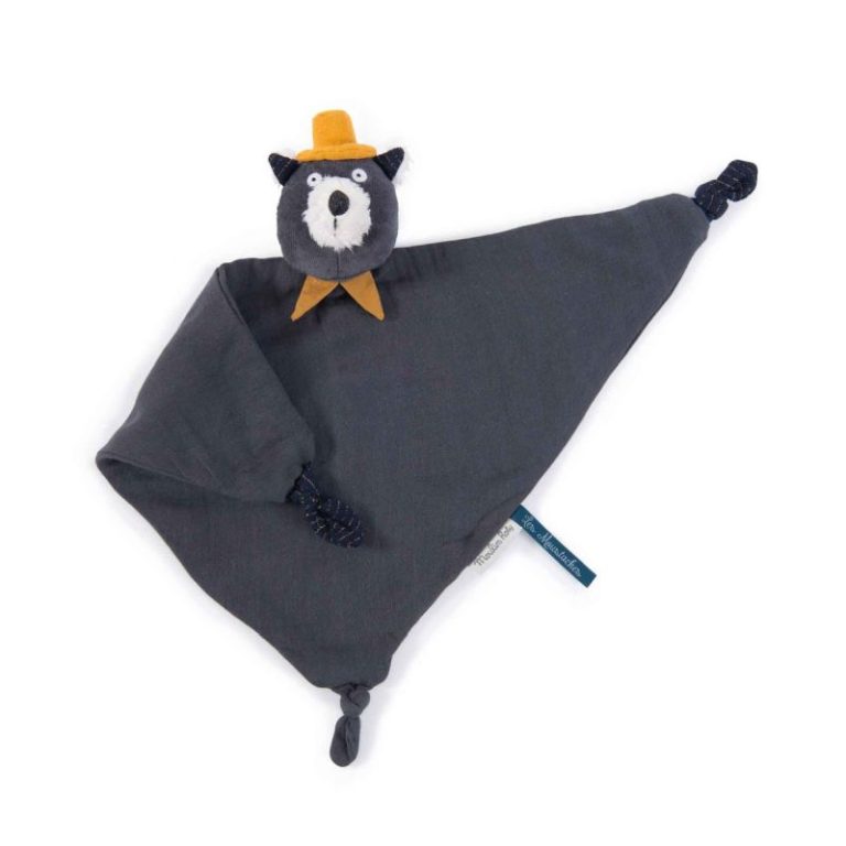 Doudou Moustaches - Gat gris fosc