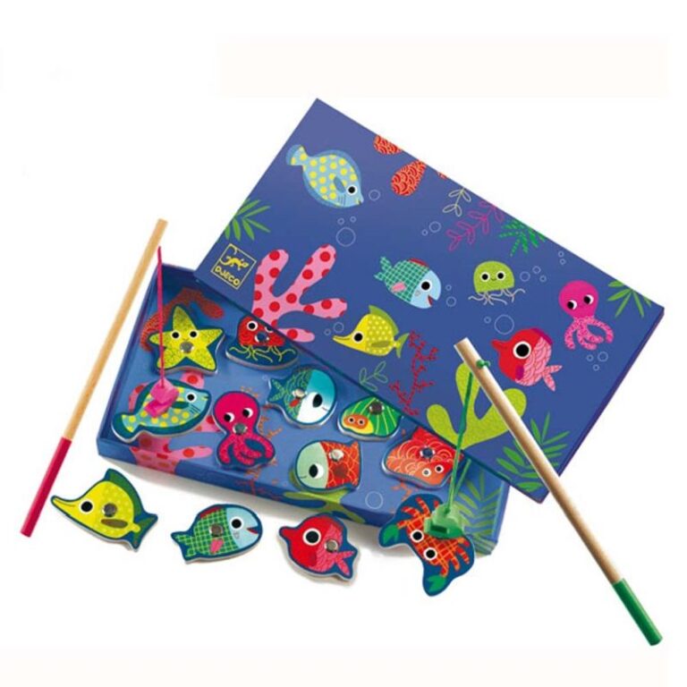 Juego de pesca de colores