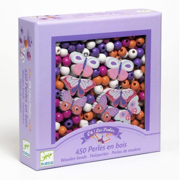 Perles de fusta - Papallones