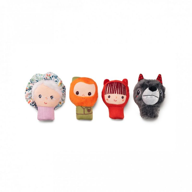 Marionetas de dedos caperucita 0 a 12 meses 1 a 2 anos Lilliputiens PRIMEROS JUGUETES Monjoc