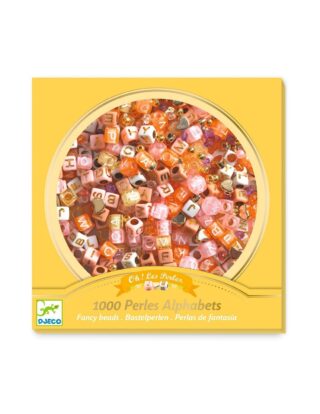 Joyería - Perlas alfabeto doradas