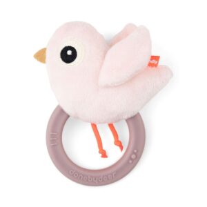 Sonall amb mossegador Birdee rosa
