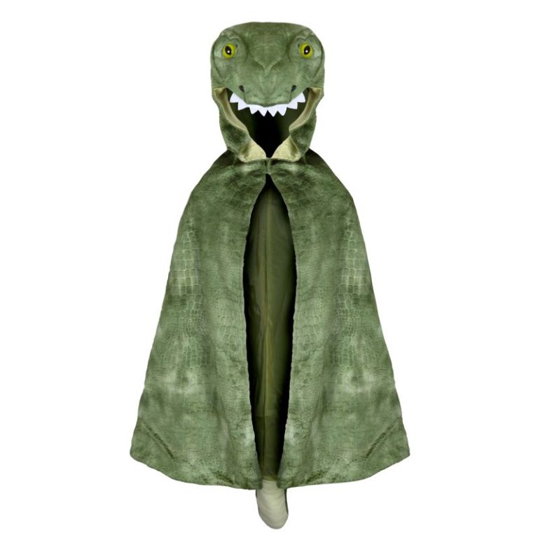 Capa T-Rex verde 4-5 años