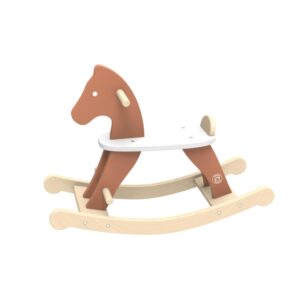 Caballo balancín de madera