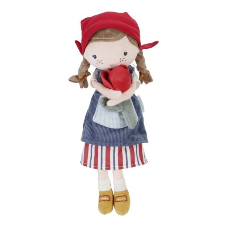 Muñeca granjera con tulipa 33cm