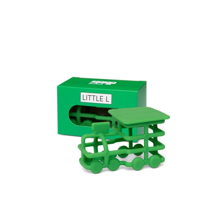 Mordedor de silicona Tren verde