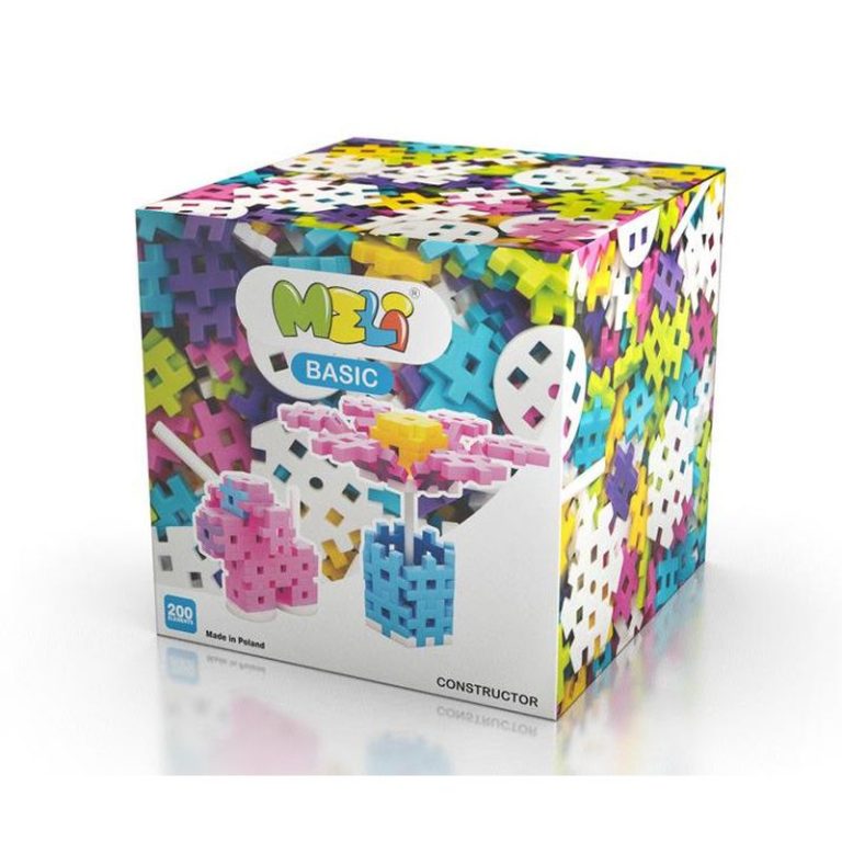 Basic constructor 200 piezas Pastel