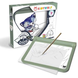 Kidydraw Pro Verde Tableta luminosa de dibujo y pizarra neón
