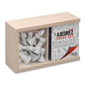 Piezas de Ajedrez Nº 4 en Caja de Madera