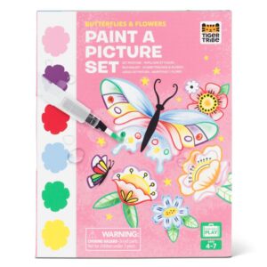 Pintar con acuarela - Mariposas y flores