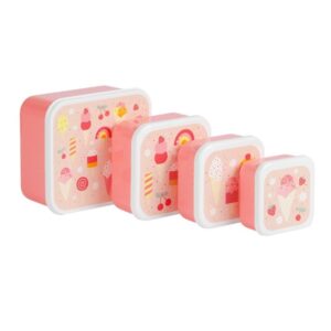 Set de 4 Caixes per a Snacks Gelats – Carmanyoles Infantils