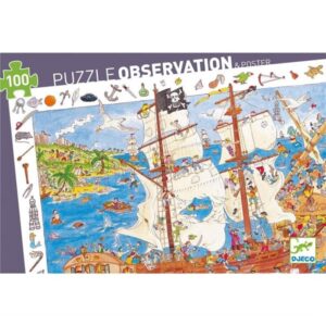 100 Puzle Observación Los piratas