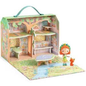 Tinyly Casita del bosque con figuras