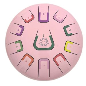 Tambú 20 cm (8") de 11 Notas Rosa – Tambor Musical Infantil
