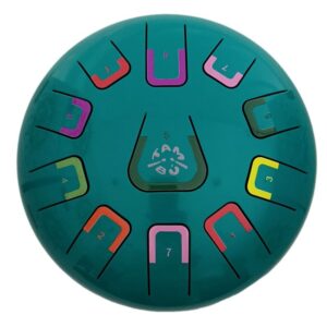 Tambú 20 cm (8") de 11 Notas Turquesa – Tambor Musical Infantil