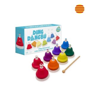 Campanas Musicales DingdangBú (8 Notas) con Método Musical y 20 Canciones en Catalán