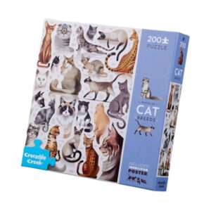 200 piezas puzle Razas de Gatos